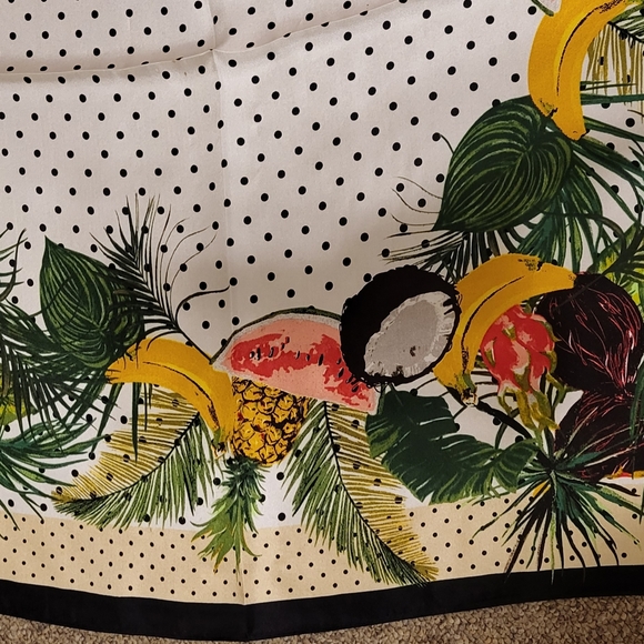 BCBGMaxazria Tropical Fruit Silk Scarf - Picture 7 of 11